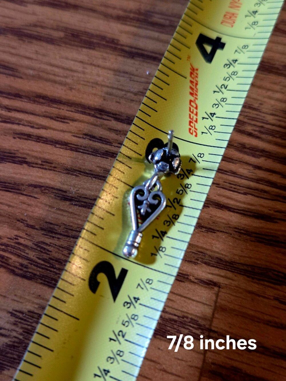 BRIGHTON Vintage Silver Dangle Heart Earrings DELIGHTFUL! - Picture 4 of 5